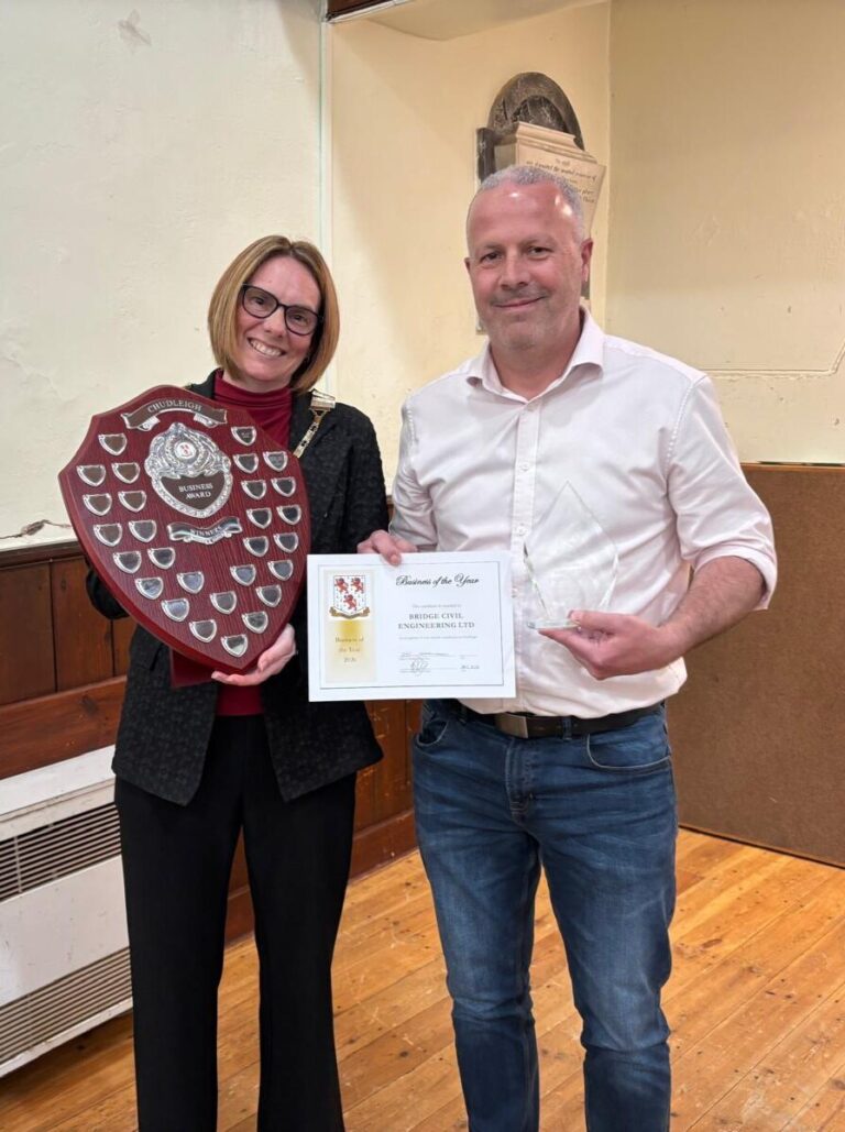 Bridge CEL awarded Business of the Year Award 2026 by Chudleigh Town Council