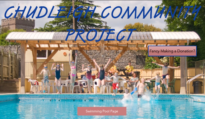 Chudleigh Community Project swimming pool and poolside shelter
